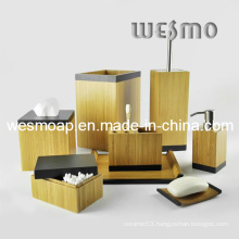 Carbonized Bamboo Bathroom Accessory with Black Edge (WBB0617A)